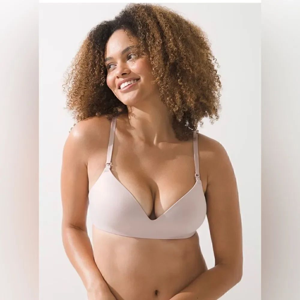 Soma Enbliss adobe rose Wireless Nursing Bra sz 38B